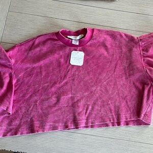 Vintage Havana Fuchsia Cropped Top